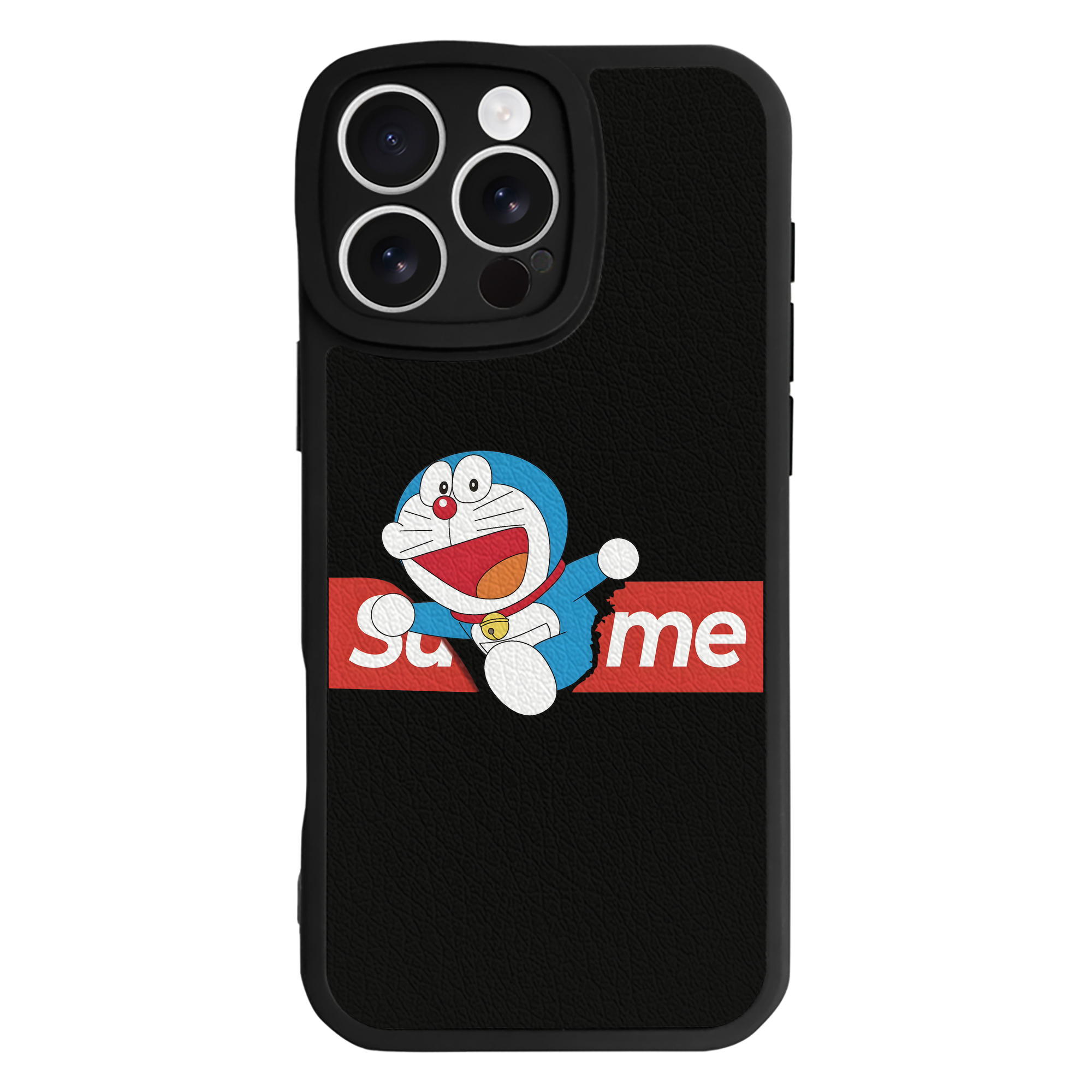 （画像用） ドラえもん Doraemon 【iPhone 16シリーズ対応】シリコンスマホケース（レザー調） 材質：シリコン